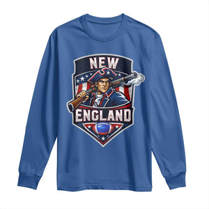 Red Blue White Sport Fan Long Sleeve Shirt Football Lover Gift TS12 Royal Blue Print Your Wear
