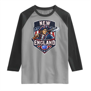 Red Blue White Sport Fan Raglan Shirt Football Lover Gift TS12 Sport Gray Black Print Your Wear