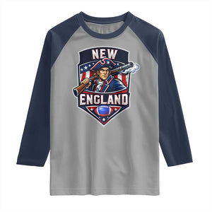 Red Blue White Sport Fan Raglan Shirt Football Lover Gift TS12 Sport Gray Navy Print Your Wear