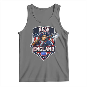 Red Blue White Sport Fan Tank Top Football Lover Gift TS12 Black Heather Print Your Wear