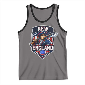 Red Blue White Sport Fan Tank Top Football Lover Gift TS12 Deep Heather Black Print Your Wear