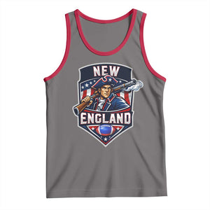 Red Blue White Sport Fan Tank Top Football Lover Gift TS12 Deep Heather Red Print Your Wear
