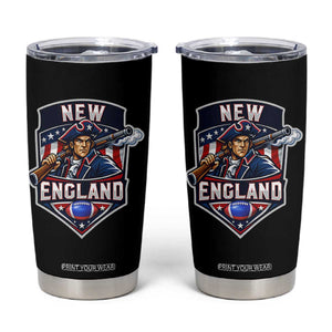Red Blue White Sport Fan Tumbler Cup Football Lover Gift TS12 Black Print Your Wear