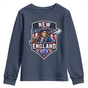 Red Blue White Sport Fan Youth Sweatshirt Football Lover Gift TS12 Navy Print Your Wear