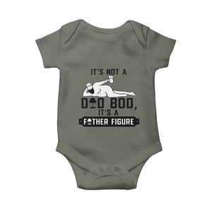 Funny Dad Baby Onesie It Is Not A Dad Bod It Is A Father Figure TS12 Military Green Print Your Wear