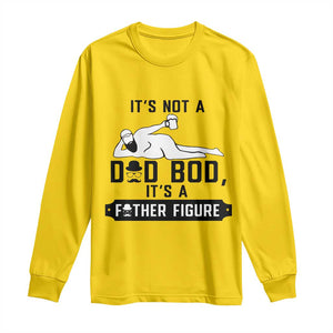 Funny Dad Long Sleeve Shirt It Is Not A Dad Bod It Is A Father Figure TS12 Daisy Print Your Wear