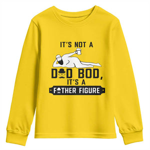 Funny Dad Youth Sweatshirt It Is Not A Dad Bod It Is A Father Figure TS12 Daisy Print Your Wear