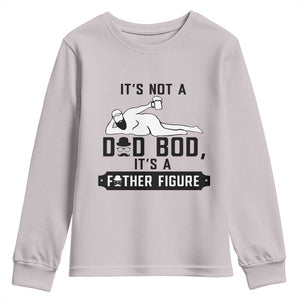 Funny Dad Youth Sweatshirt It Is Not A Dad Bod It Is A Father Figure TS12 Ice Gray Print Your Wear