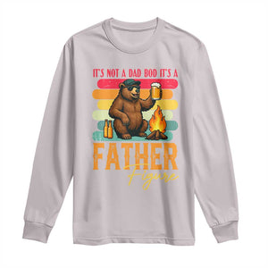 Funny Bear Dad Long Sleeve Shirt It Is Not A Dad Bod It Is A Father Figure TS12 Ice Gray Print Your Wear