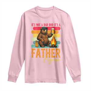 Funny Bear Dad Long Sleeve Shirt It Is Not A Dad Bod It Is A Father Figure TS12 Light Pink Print Your Wear