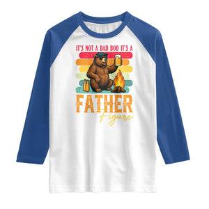 Funny Bear Dad Raglan Shirt It Is Not A Dad Bod It Is A Father Figure TS12 White Royal Print Your Wear