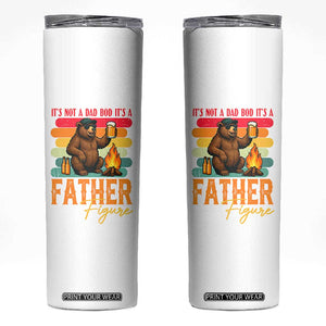 Funny Bear Dad Skinny Tumbler It Is Not A Dad Bod It Is A Father Figure TS12 White Print Your Wear