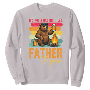 Funny Bear Dad Sweatshirt It Is Not A Dad Bod It Is A Father Figure TS12 Ice Gray Print Your Wear