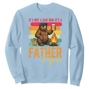 Funny Bear Dad Sweatshirt It Is Not A Dad Bod It Is A Father Figure TS12 Light Blue Print Your Wear