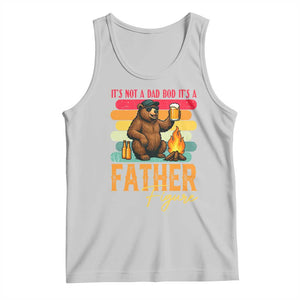 Funny Bear Dad Tank Top It Is Not A Dad Bod It Is A Father Figure TS12 Ash Print Your Wear