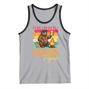 Funny Bear Dad Tank Top It Is Not A Dad Bod It Is A Father Figure TS12 Athletic Heather Black Print Your Wear