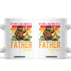 Funny Bear Dad Coffee Mug It Is Not A Dad Bod It Is A Father Figure TS12 White Print Your Wear