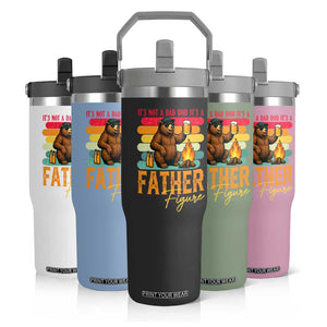 Funny Bear Dad Flip Straw Tumbler It Is Not A Dad Bod It Is A Father Figure TS12 Print Your Wear
