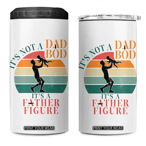 It Is Not A Dad Bod It Is A Father Figure 4 in 1 Can Cooler Tumbler Funny Dad Saying TS12 One Size: 16 oz White Print Your Wear