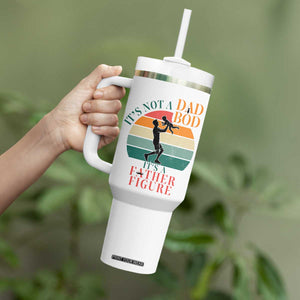 It Is Not A Dad Bod It Is A Father Figure Tumbler With Handle Funny Dad Saying TS12 Print Your Wear