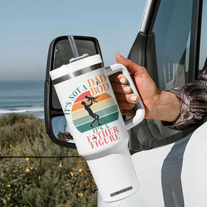 It Is Not A Dad Bod It Is A Father Figure Tumbler With Handle Funny Dad Saying TS12 Print Your Wear