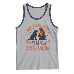 Cute Dog Lover Tank Top I Just Want To Be A Stay At Home Dog Mom TS12 Athletic Heather Navy Print Your Wear
