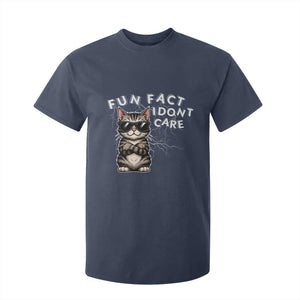 Fun Fact I Do Not Care T Shirt For Kid Grumpy Cat Lover TS12 Navy Print Your Wear