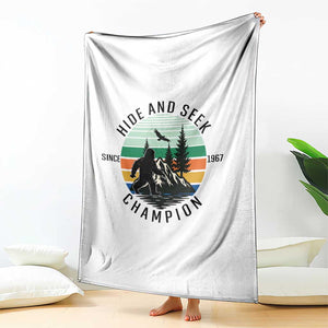 Hide And Seek Champion Throw Blanket Bigfoot Lover Gift TS12 Print Your Wear