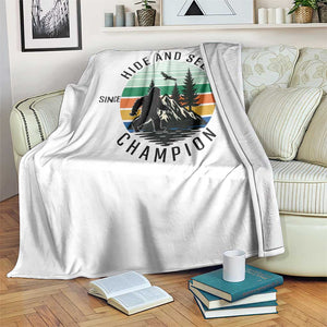 Hide And Seek Champion Throw Blanket Bigfoot Lover Gift TS12 Print Your Wear