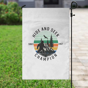 Hide And Seek Champion Garden Flag Bigfoot Lover Gift TS12 Print Your Wear