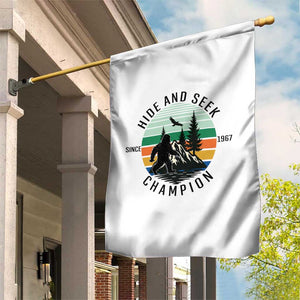 Hide And Seek Champion Garden Flag Bigfoot Lover Gift TS12 Print Your Wear
