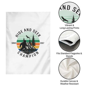 Hide And Seek Champion Garden Flag Bigfoot Lover Gift TS12 Print Your Wear