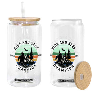 Hide And Seek Champion Glass Can Bigfoot Lover Gift TS12 Print Your Wear