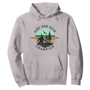 Hide And Seek Champion Hoodie Bigfoot Lover Gift TS12 Ice Gray Print Your Wear