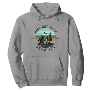 Hide And Seek Champion Hoodie Bigfoot Lover Gift TS12 Sport Gray Print Your Wear