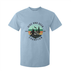 Hide And Seek Champion T Shirt For Kid Bigfoot Lover Gift TS12 Light Blue Print Your Wear