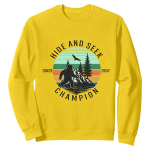 Hide And Seek Champion Sweatshirt Bigfoot Lover Gift TS12 Daisy Print Your Wear