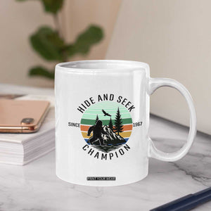 Hide And Seek Champion Coffee Mug Bigfoot Lover Gift TS12 Print Your Wear