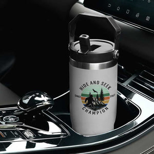 Hide And Seek Champion Flip Straw Tumbler Bigfoot Lover Gift TS12 Print Your Wear