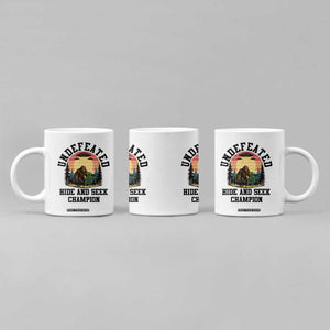 Funny Bigfoot And Alien Gift Coffee Mug Undefeated Hide And Seek Champion TS12 Print Your Wear
