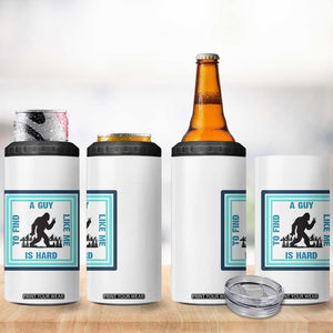 Bigfoot Lover Gift 4 in 1 Can Cooler Tumbler A Guy Like Me Is Hard To Find TS12 Print Your Wear