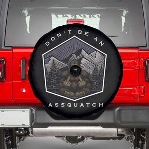 Bigfoot Lover Gift Spare Tire Cover Do Not Be An Assquatch TS12 Black Print Your Wear