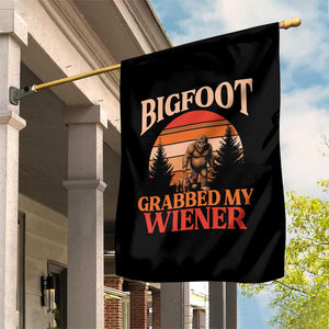 Bigfoot Grabbed My Wiener Garden Flag Funny Dachshund Lover Gift TS12 Print Your Wear