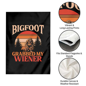 Bigfoot Grabbed My Wiener Garden Flag Funny Dachshund Lover Gift TS12 Print Your Wear