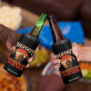 Bigfoot Grabbed My Wiener 4 in 1 Can Cooler Tumbler Funny Dachshund Lover Gift TS12 Print Your Wear