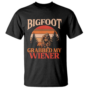 Bigfoot Grabbed My Wiener T Shirt Funny Dachshund Lover Gift TS12 Black Print Your Wear