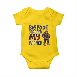 Bigfoot Grabbed My Wiener Baby Onesie Funny Dog Lover Gift TS12 Daisy Print Your Wear