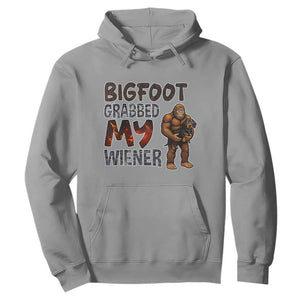 Bigfoot Grabbed My Wiener Hoodie Funny Dog Lover Gift TS12 Sport Gray Print Your Wear