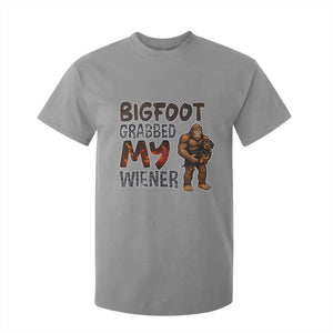 Bigfoot Grabbed My Wiener T Shirt For Kid Funny Dog Lover Gift TS12 Sport Gray Print Your Wear