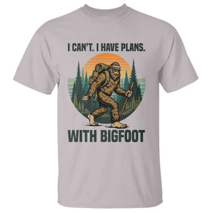 I Cant I Have Plans With Bigfoot T Shirt Funny Cryptid Lover Gift TS12 Ice Gray Print Your Wear